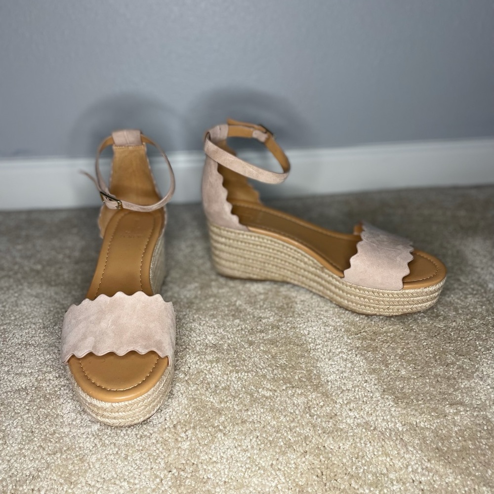 J Crew platform sandals